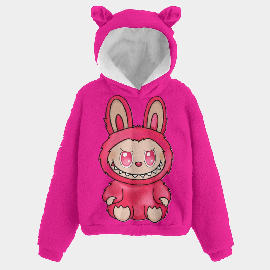 KSC's Exclusive Labubu Kid’s Borg Fleece Hoodie With Ears