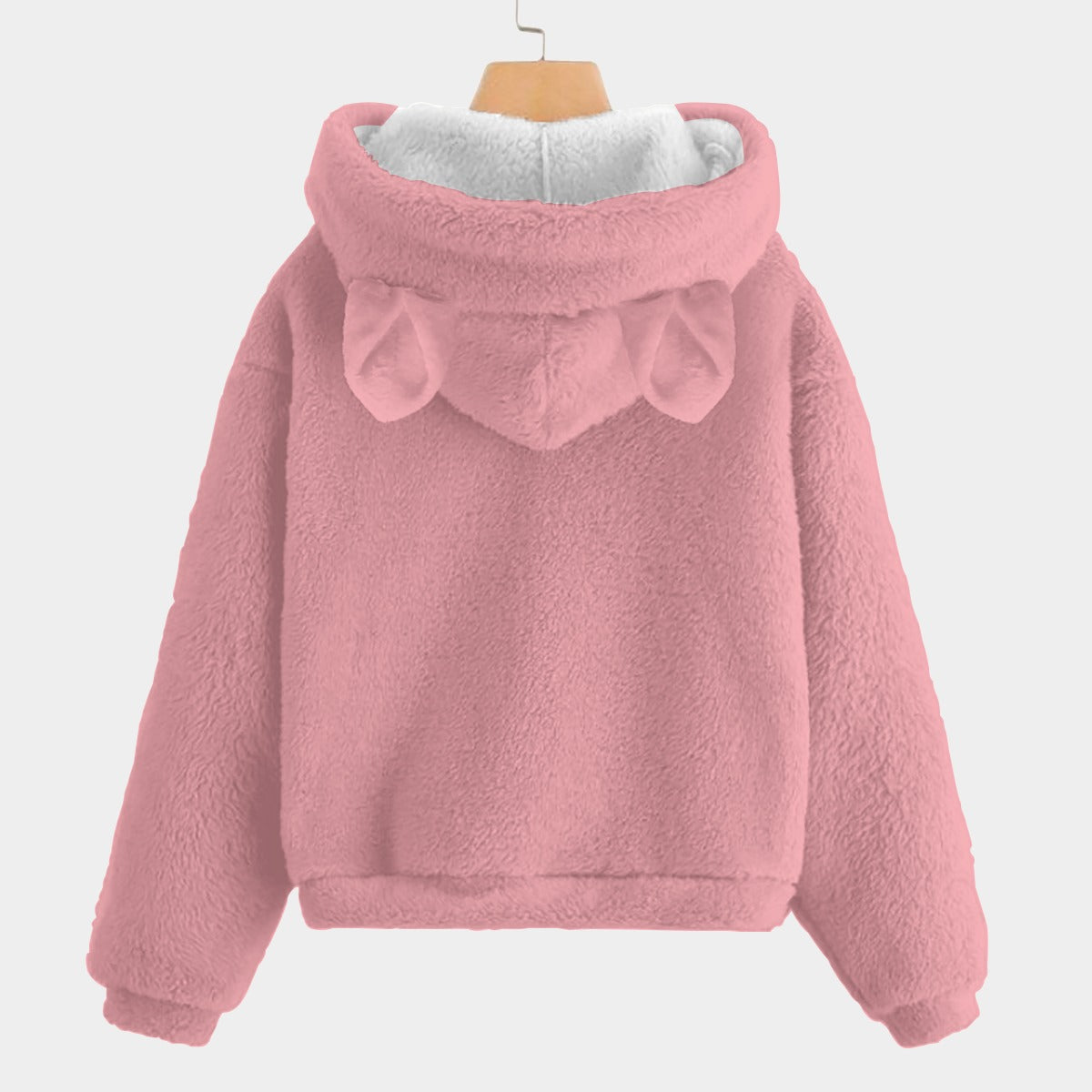 KSC's Fleece Sweatshirt LABUBU Print Kid’s Borg Fleece Sweatshirt With Ears