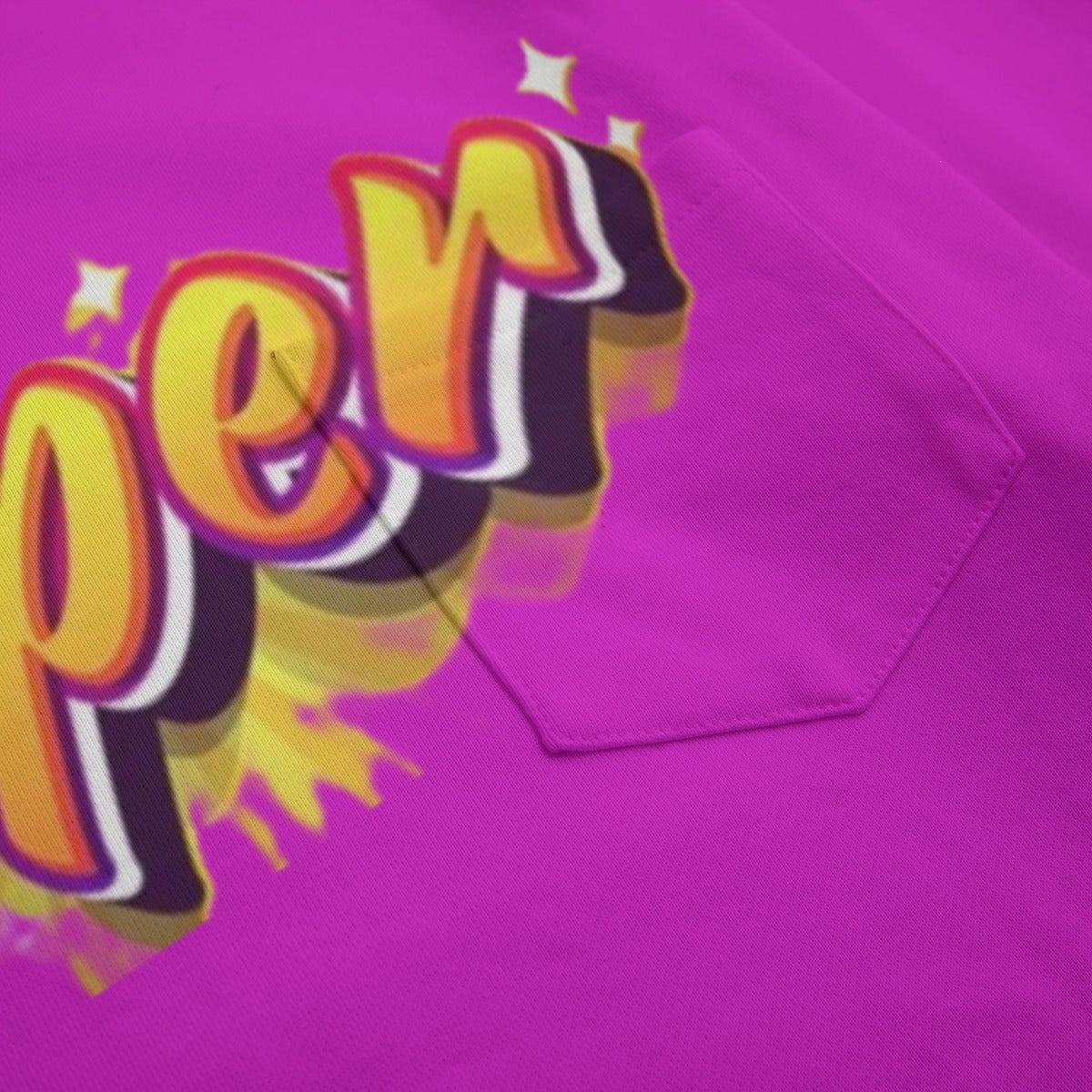 HOT NEW ITEM - Hot Pink Super Women's Boat Neckline Sweatshirt With Chest Pocket | 310GSM Cotton