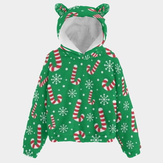 KSC's Exclusive Christmas Kid’s Borg Fleece Sweatshirt With Ears