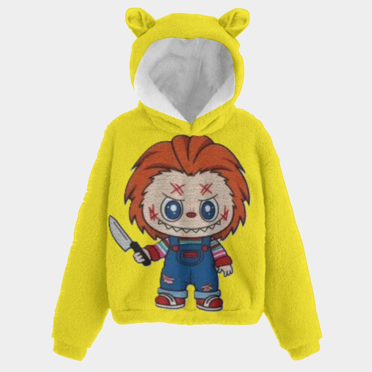 Halloween Youth Hoodies - Kid’s Borg Fleece Sweatshirt With Ear