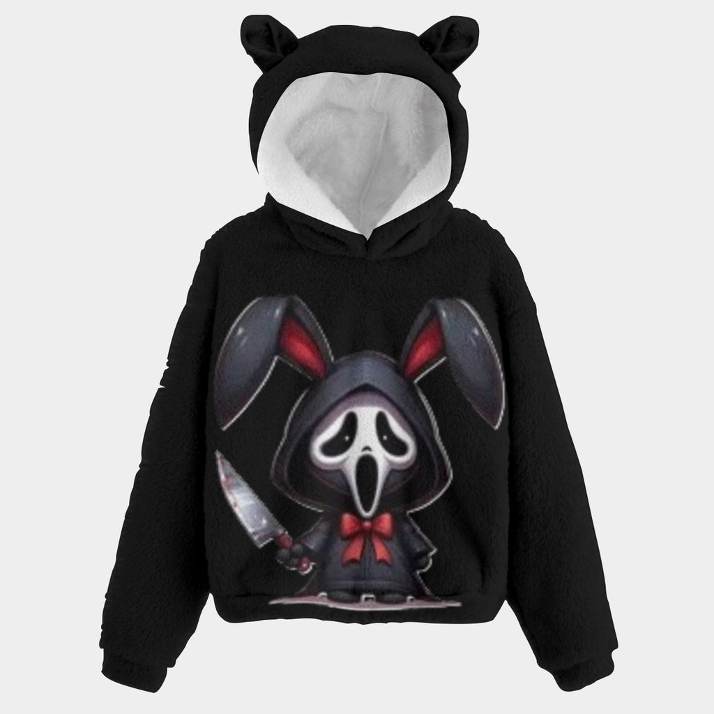 KSC's Halloween Labubu Limited Edition Kid’s Borg Fleece Sweatshirt With Ear