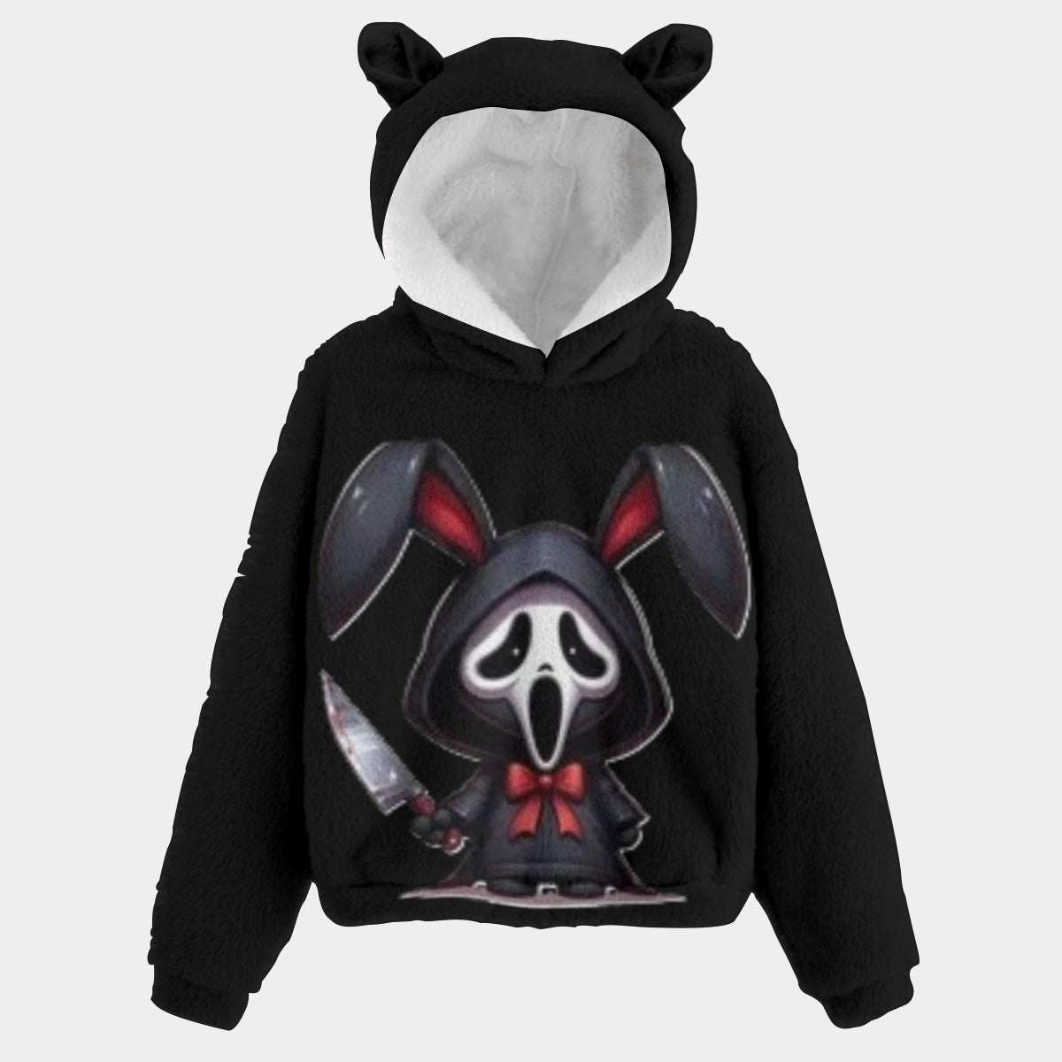 KSC's Halloween Labubu Limited Edition Kid’s Borg Fleece Sweatshirt With Ear