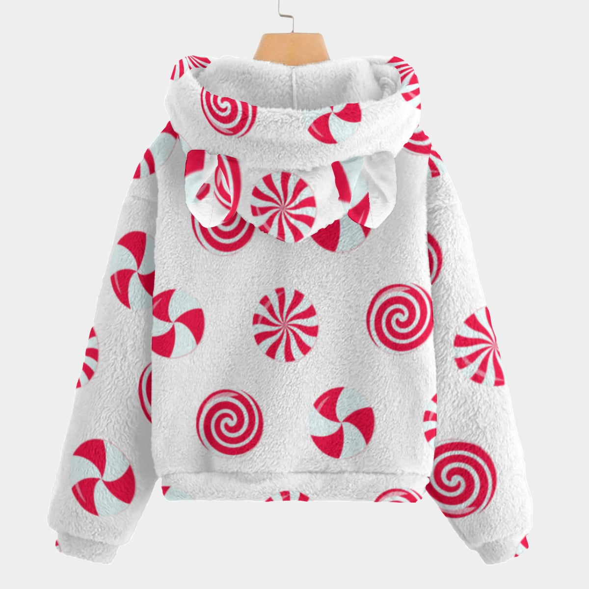 KSC's Exclusive Christmas Labubu Kid’s Borg Fleece Sweatshirt With Ears