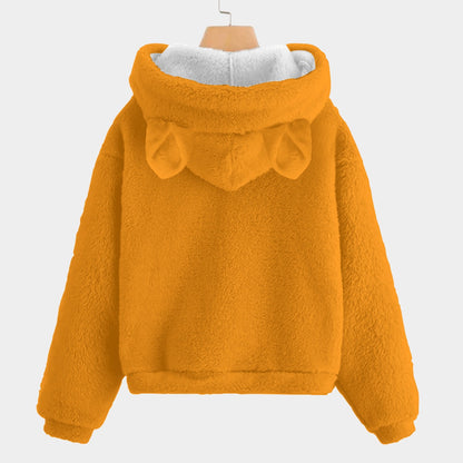 KSC's Halloween Labubu Unisex Kid’s Borg Fleece Sweatshirt With Ear