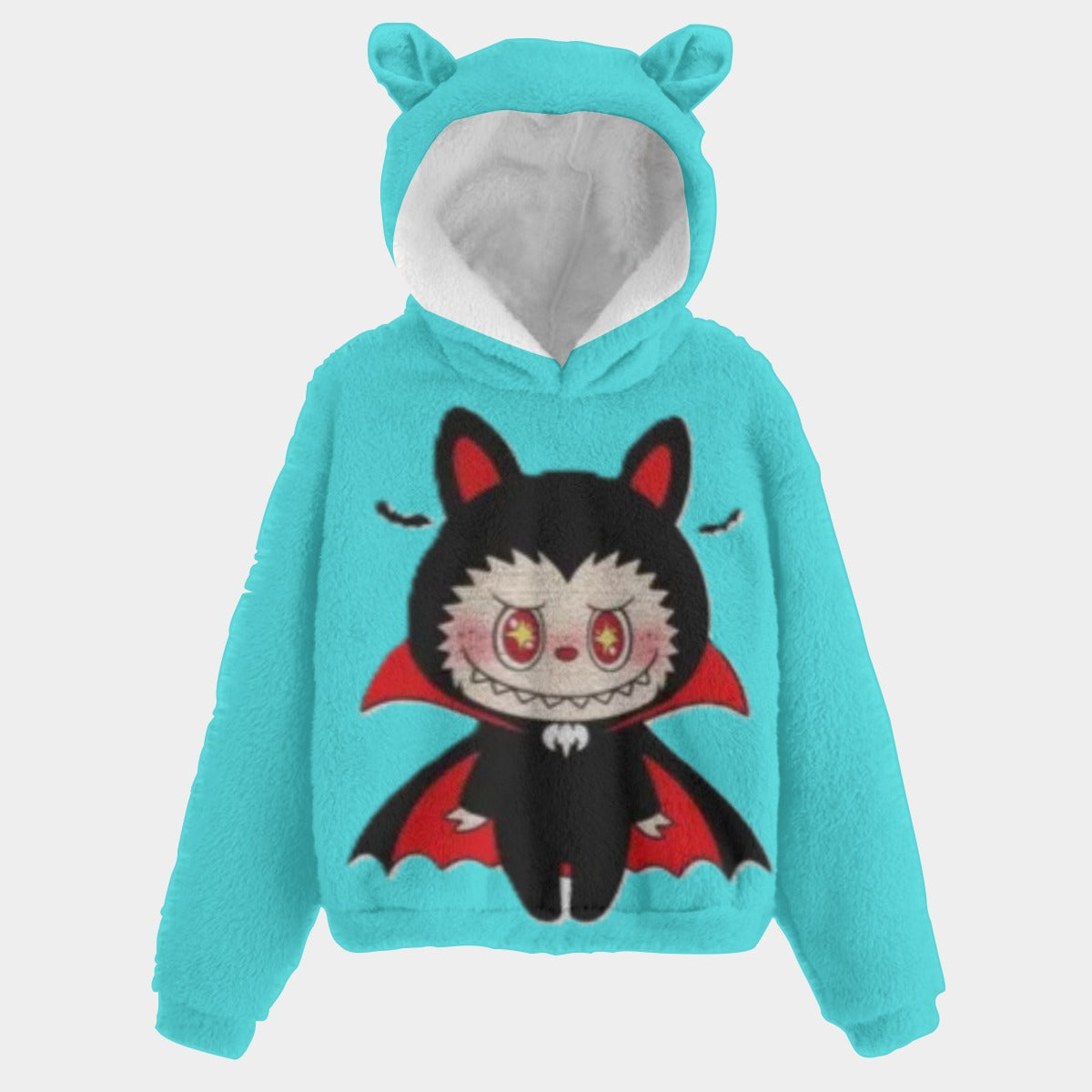 Halloween Youth Hoodies - Kid’s Borg Fleece Sweatshirt With Ear
