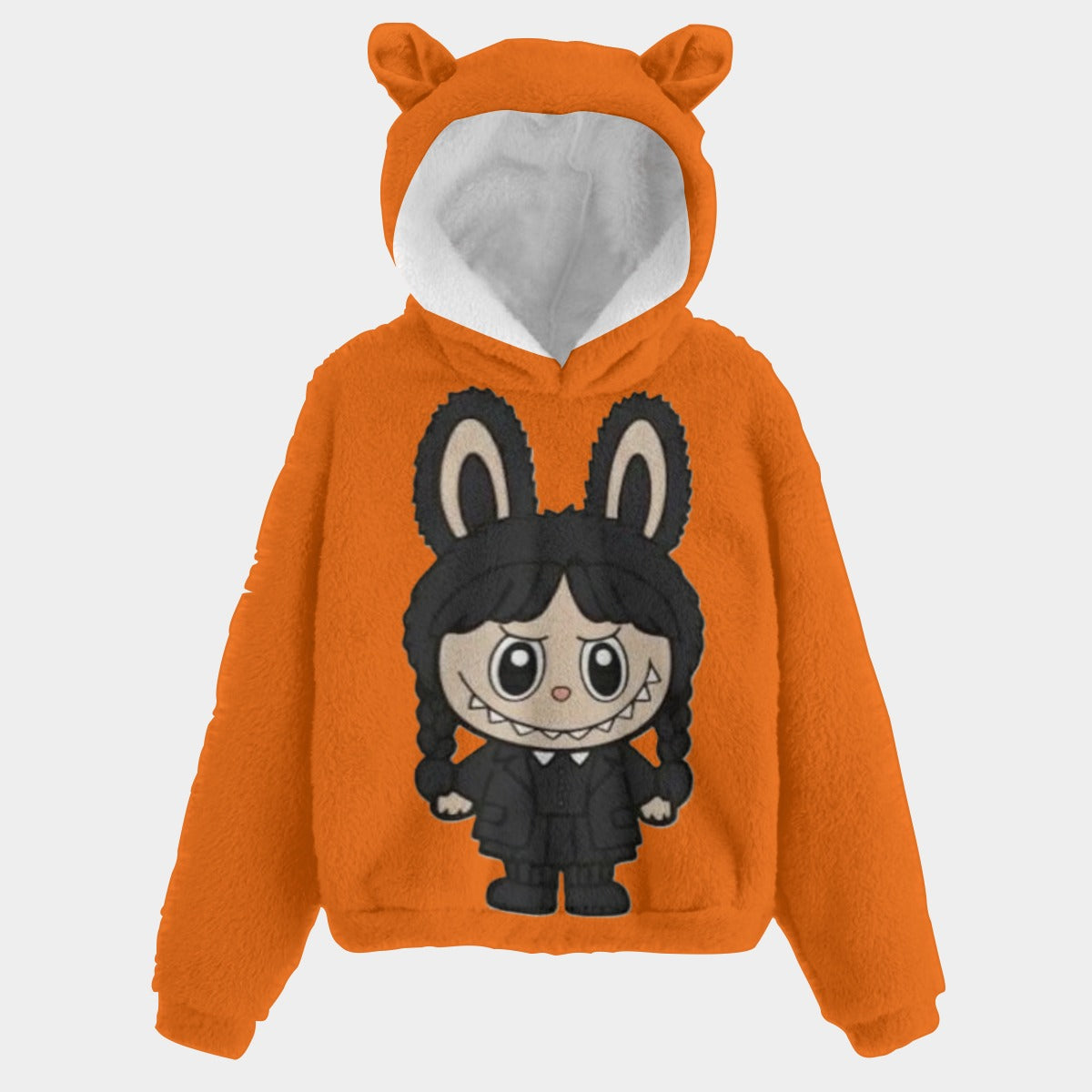KSC's Exclusive Labubu Halloween Kid’s Borg Fleece Hoodie With Ears