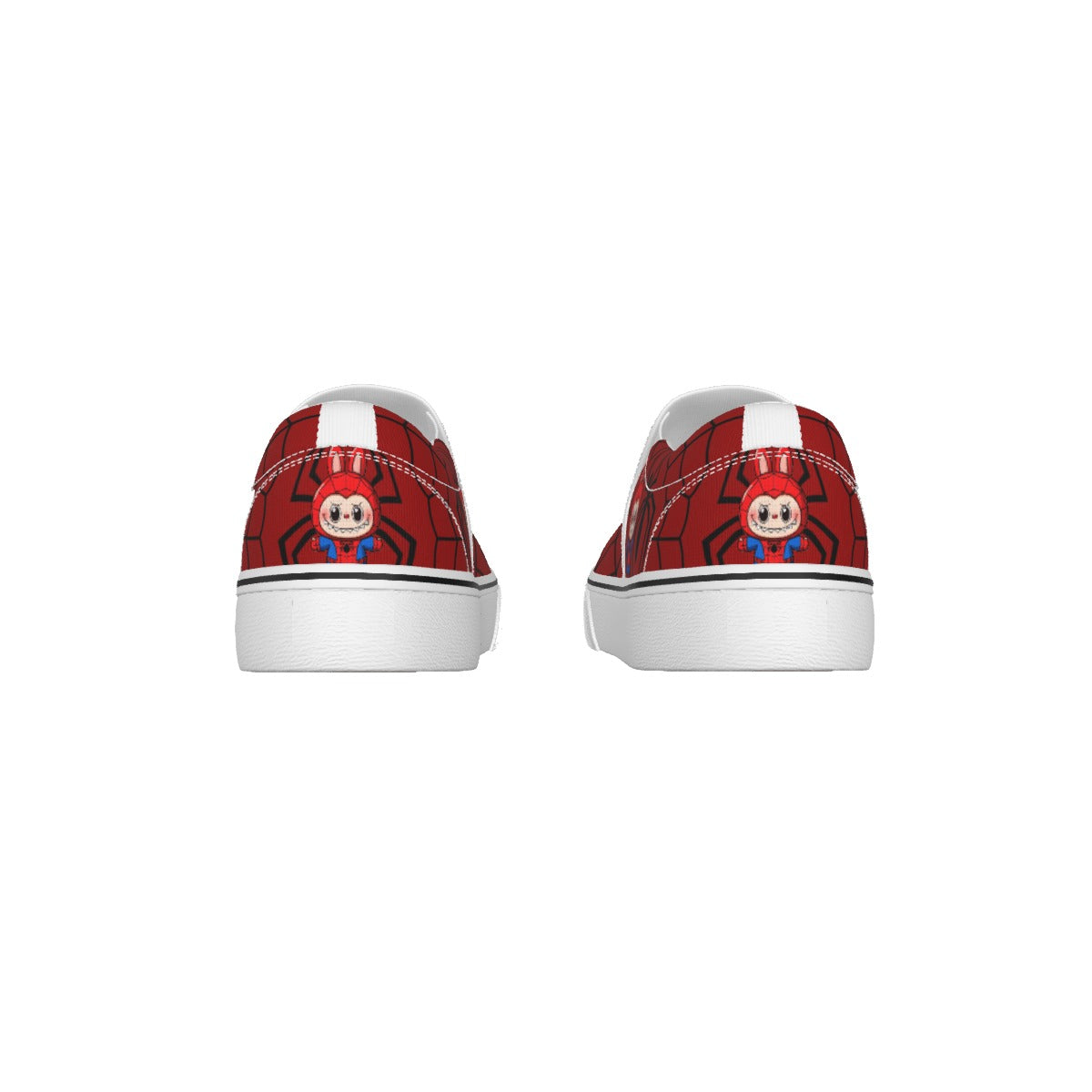 🕷️ Web-Slingin’ Style for Tiny Trendsetters - Spiderman Labubu Kid's Slip On Sneakers