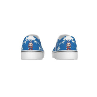 ⭐️Captain America Labubu Star Power Slip-On Sneakers – Blue Hero Edition - Captain America Labubu Blue Stars Kid's Slip On Sneakers