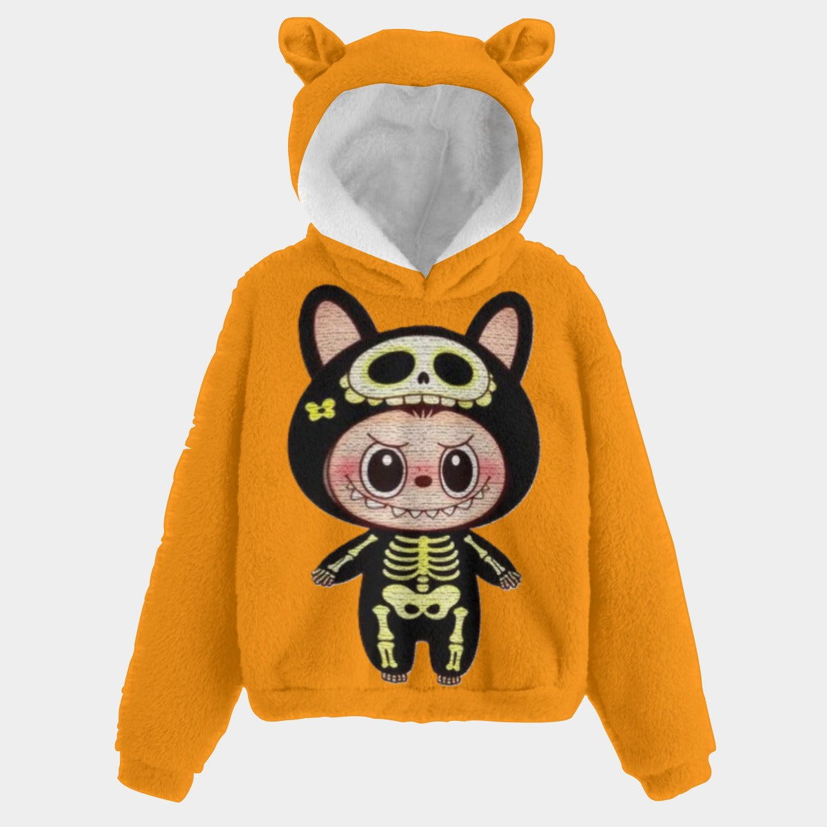 KSC's Halloween Labubu Kid’s Borg Fleece Sweatshirt With Ear