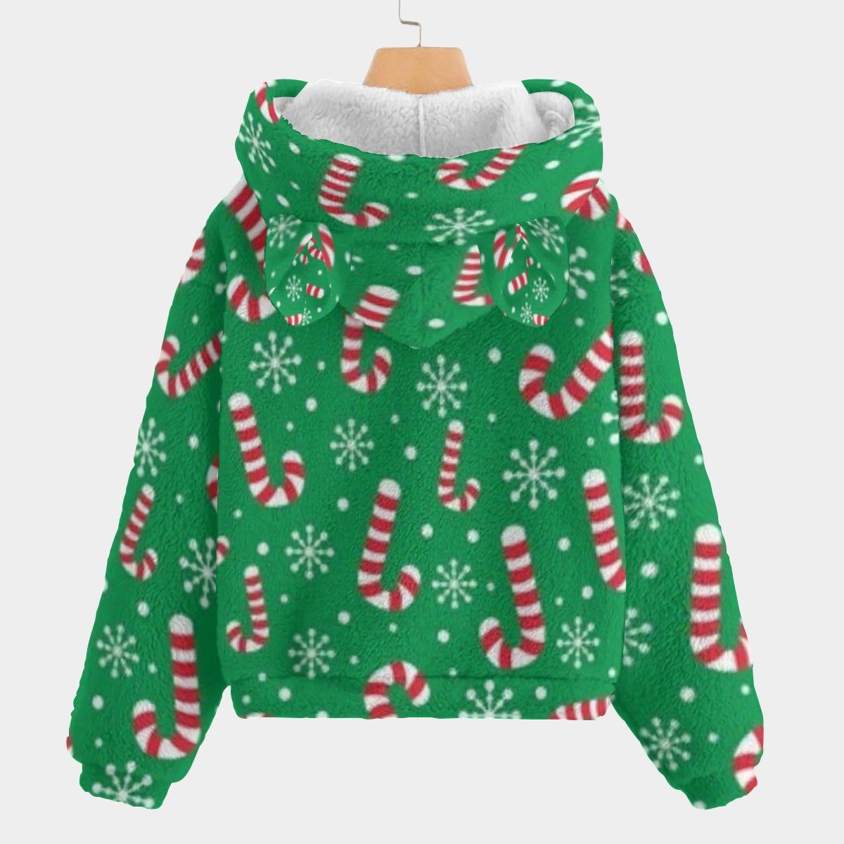 KSC's Exclusive Christmas Labubu Kid’s Borg Fleece Sweatshirt With Ears