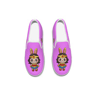 💪 Pretty Powerful in Pink in our Wonder Woman Labubu Pink Kid's Slip On Sneakers