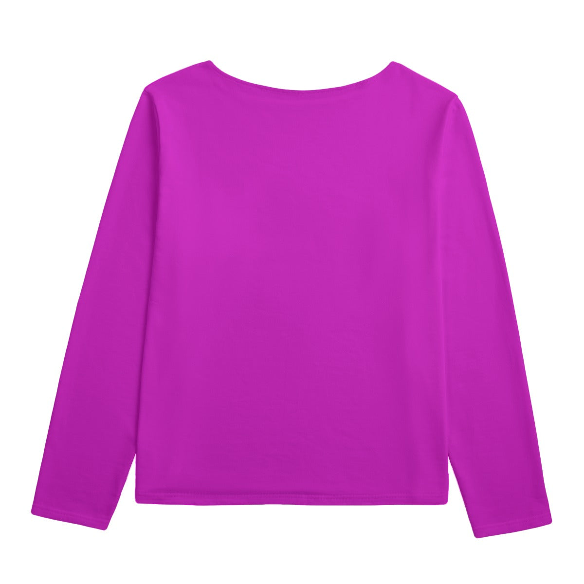 HOT NEW ITEM - Hot Pink Super Women's Boat Neckline Sweatshirt With Chest Pocket | 310GSM Cotton
