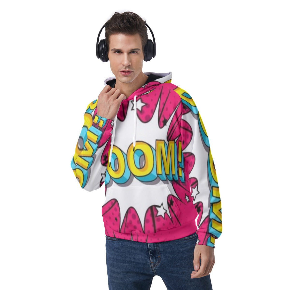 KSC's Exclusive Men's "BOOM!" Raglan Pullover Hoodie