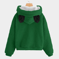 🎄Christmas Cozy Critter Hoodie – Borg Fleece with Ears! - Christmas Kid’s Borg Fleece Hoodie With Ears