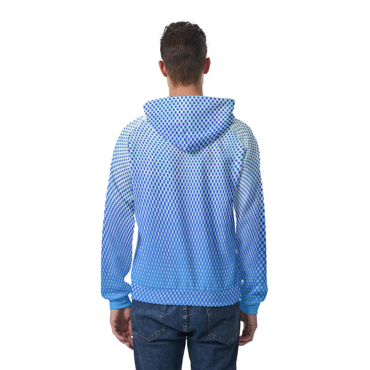 KSC's Exclusive Men's Blue Dot Raglan Pullover Hoodie