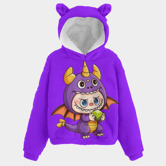 KSC's Exclusive Halloween Dragon Kid’s Borg Fleece Sweatshirt With Ears