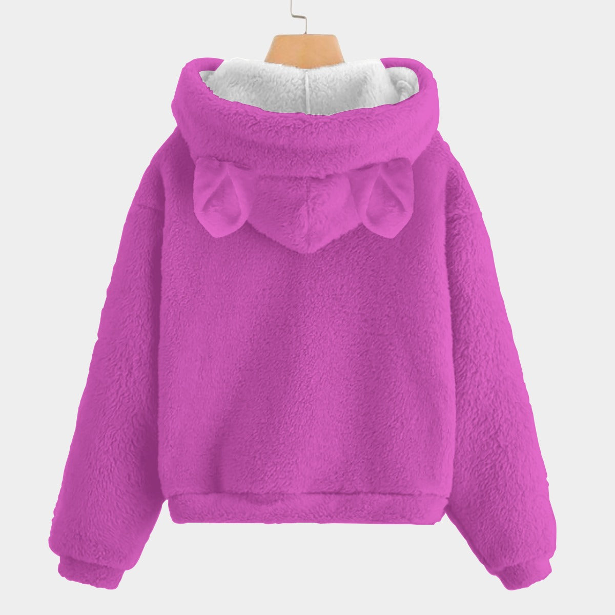 KSC's Fleece Sweatshirt LABUBU Print Kid’s Borg Fleece Sweatshirt With Ears