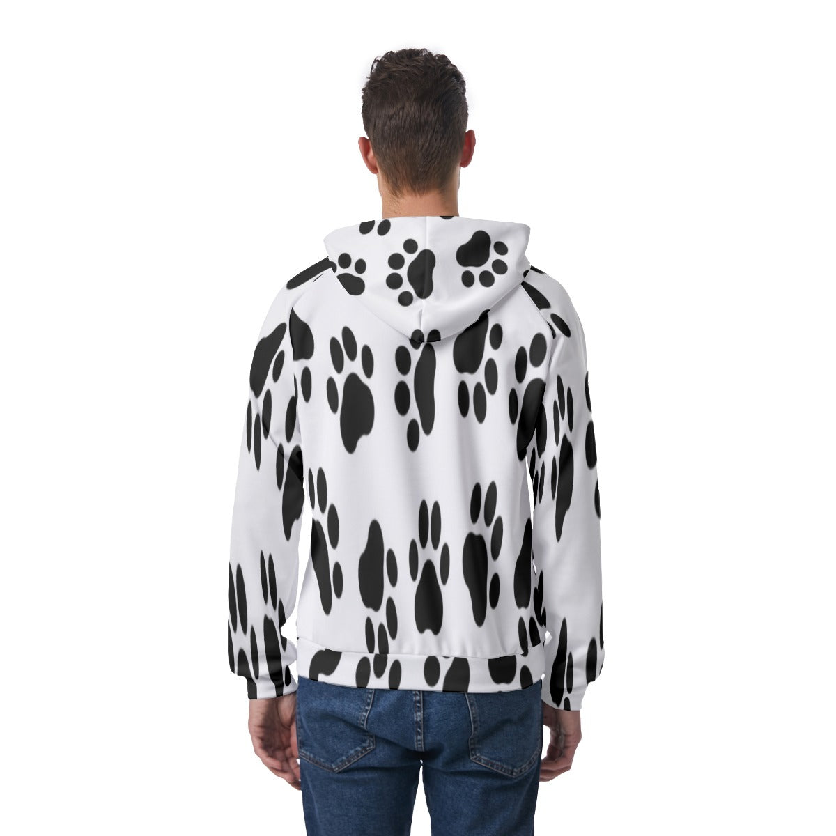 KSC's Exclusive Men's Puppy Paw Raglan Pullover Hoodie