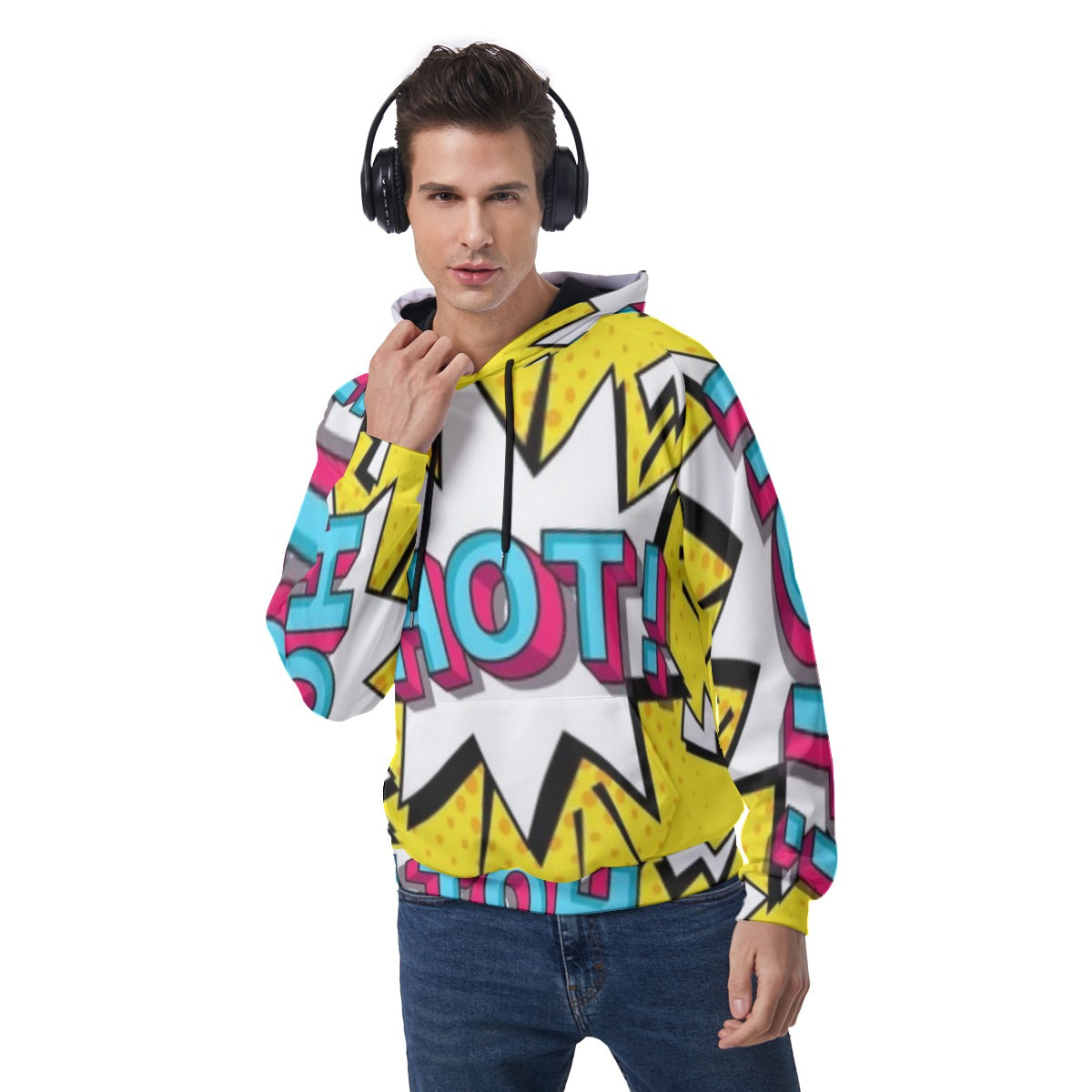 KSC's Exclusive Men's "HOT!" Raglan Pullover Hoodie