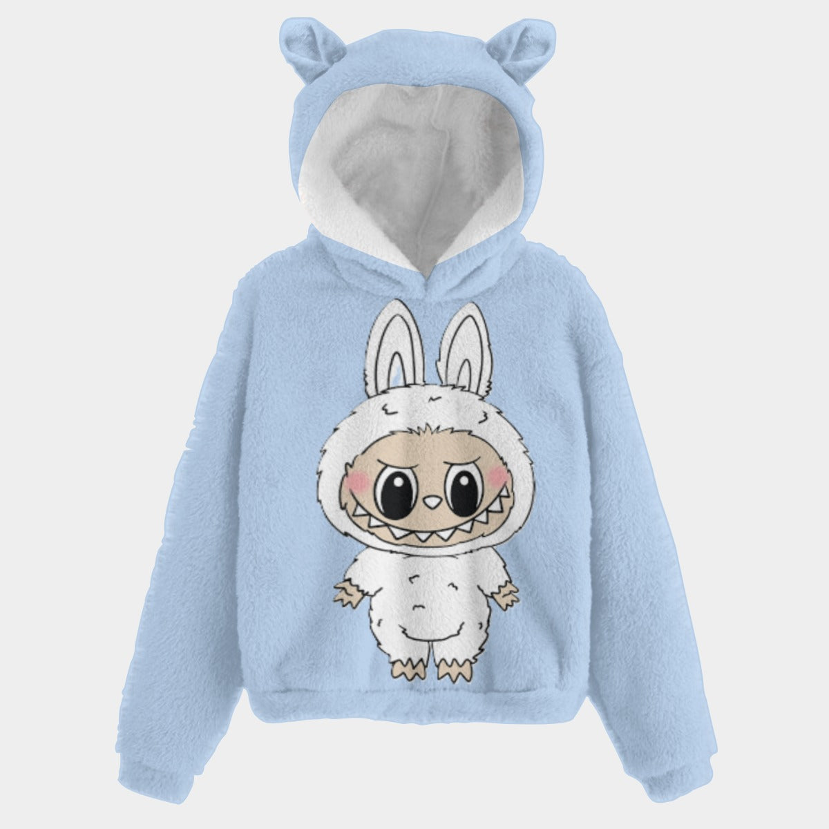 Labubu Unisex Kid’s Borg Fleece Sweatshirt With Ear