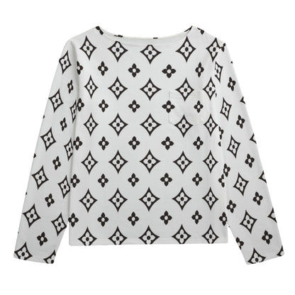 HOT NEW ITEM - Women's Boat Neckline Sweatshirt With Chest Pocket | 310GSM Cotton