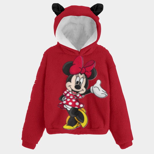 KSC's Limited Edition Minnie Kid’s Borg Fleece Sweatshirt With Ear