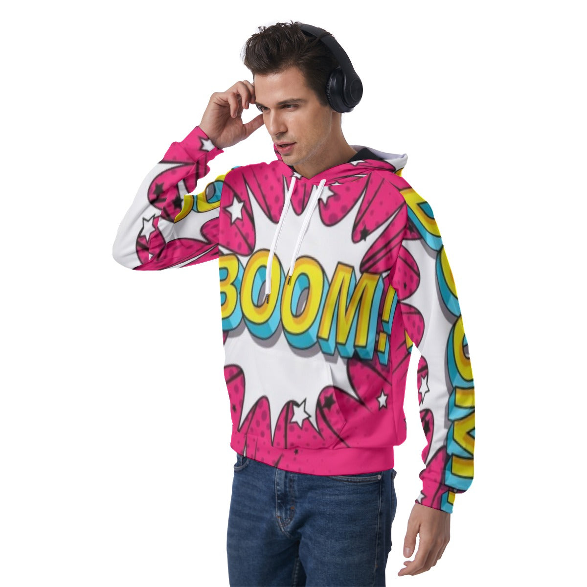 KSC's Exclusive Men's "BOOM!" Raglan Pullover Hoodie