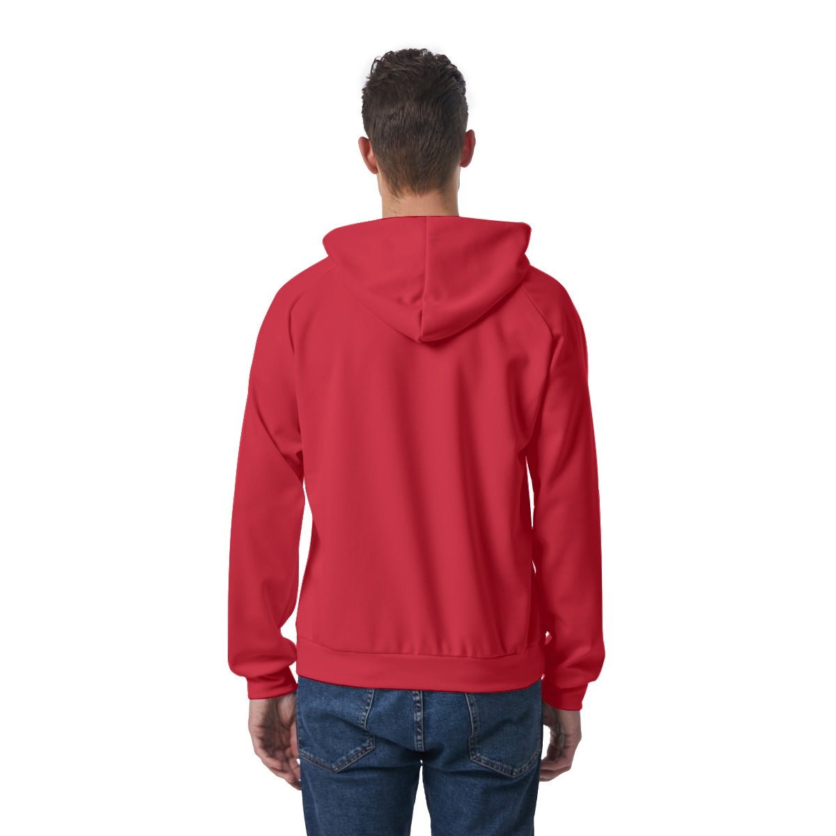 KSC's Exclusive Men's Red SUPER DAD Raglan Pullover Hoodie