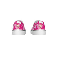 💖Hello Kitty Labubu Sweetheart Slip-On Sneakers – Pink Hearts Edition -Labubu Pink Hearts Kid's Slip On Sneakers-Hello Kitty