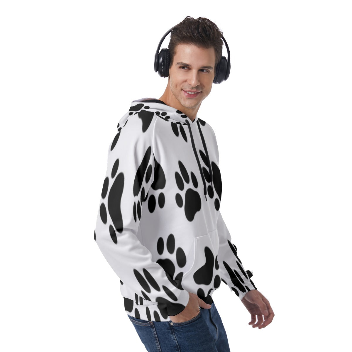 KSC's Exclusive Men's Puppy Paw Raglan Pullover Hoodie