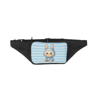 💙 The Cute & Trending Labubu Blue Stripe Blue Labubu All Ages Welcome Cross Body Bags/Fanny Bags -Waist Packs💙Labubu Blue Stripe Fanny – Cute, Cool & Made for All Ages