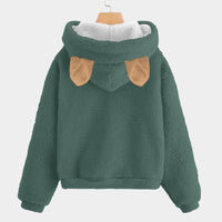 Hoodie Teddy Bear Kid’s Borg Fleece Hoodie With Ear