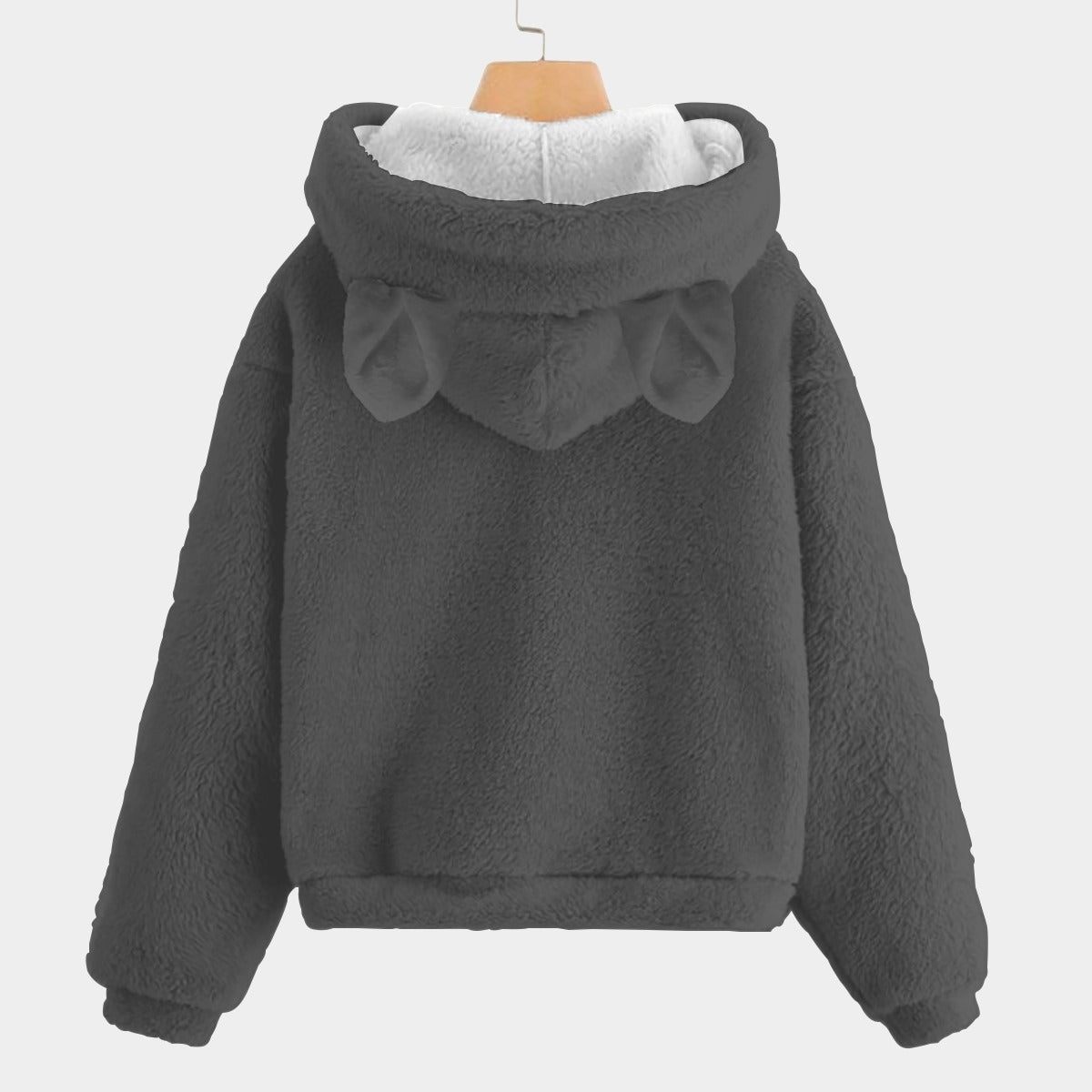 Halloween Labubu Kid’s Borg Fleece Sweatshirt With Ear