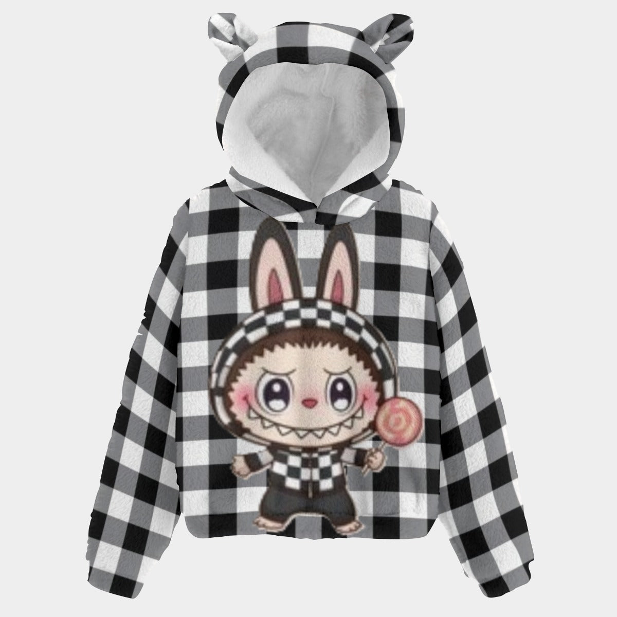 Labubu Limited Edition Borg Fleece Sweatshirt With Ear