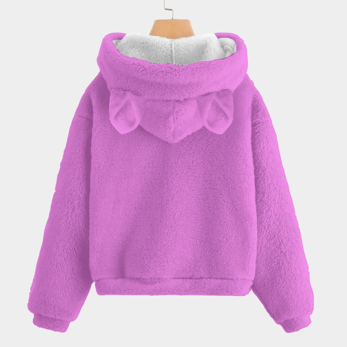 KSC's Fleece Sweatshirt LABUBU Print Kid’s Borg Fleece Sweatshirt With Ears