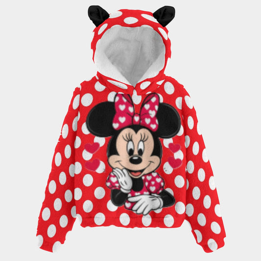 KSC's Limited Edition Minnie Kid’s Borg Fleece Sweatshirt With Ear
