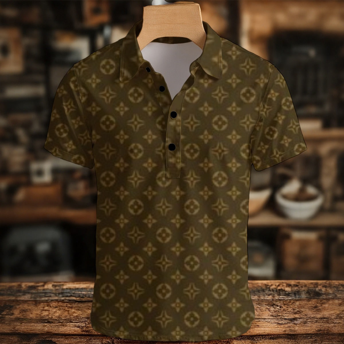 KSC's NEW EXCLUSIVE DESIGN -  Men's Polo Henley Shirt
