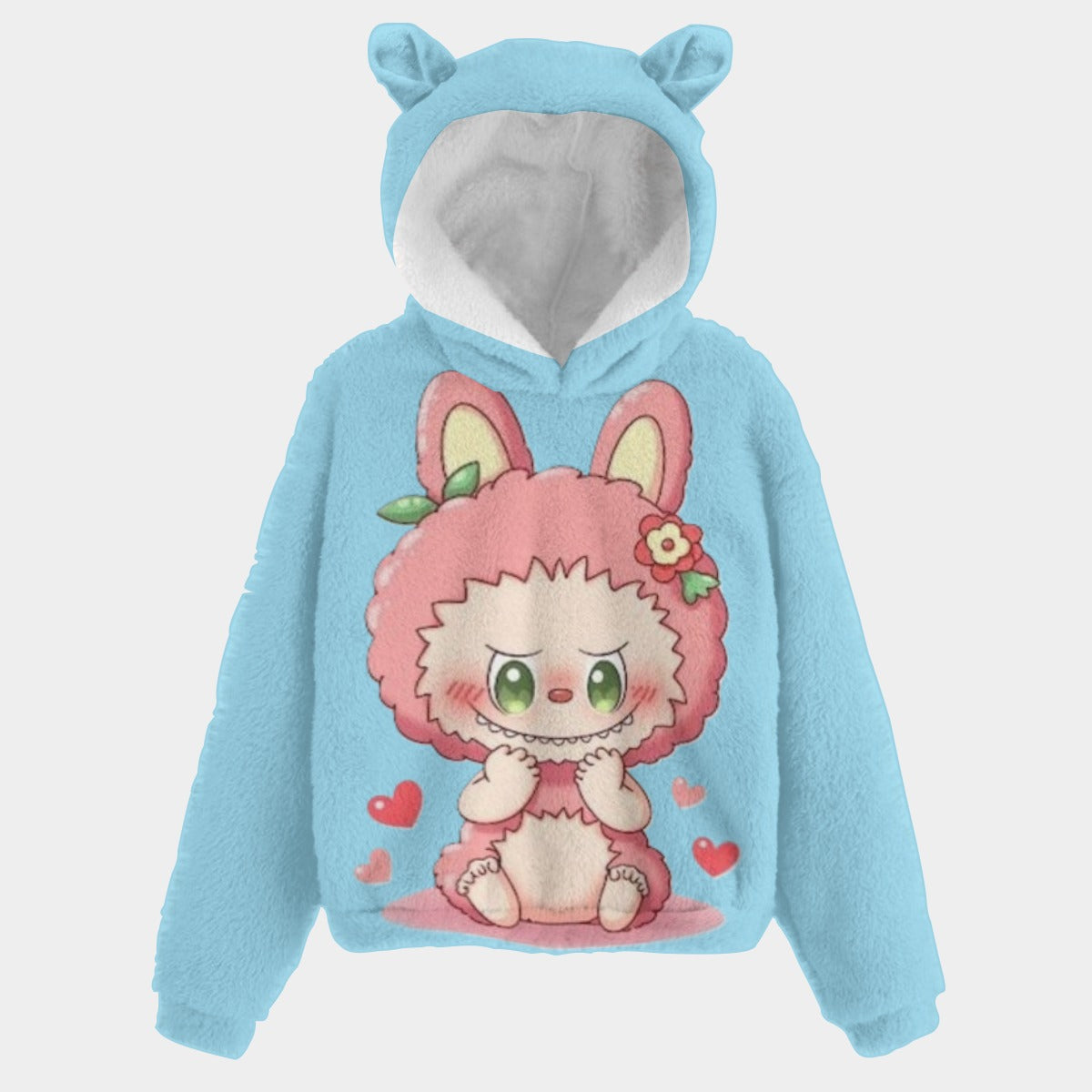 Labubu Unisex Kid’s Borg Fleece Sweatshirt With Ear