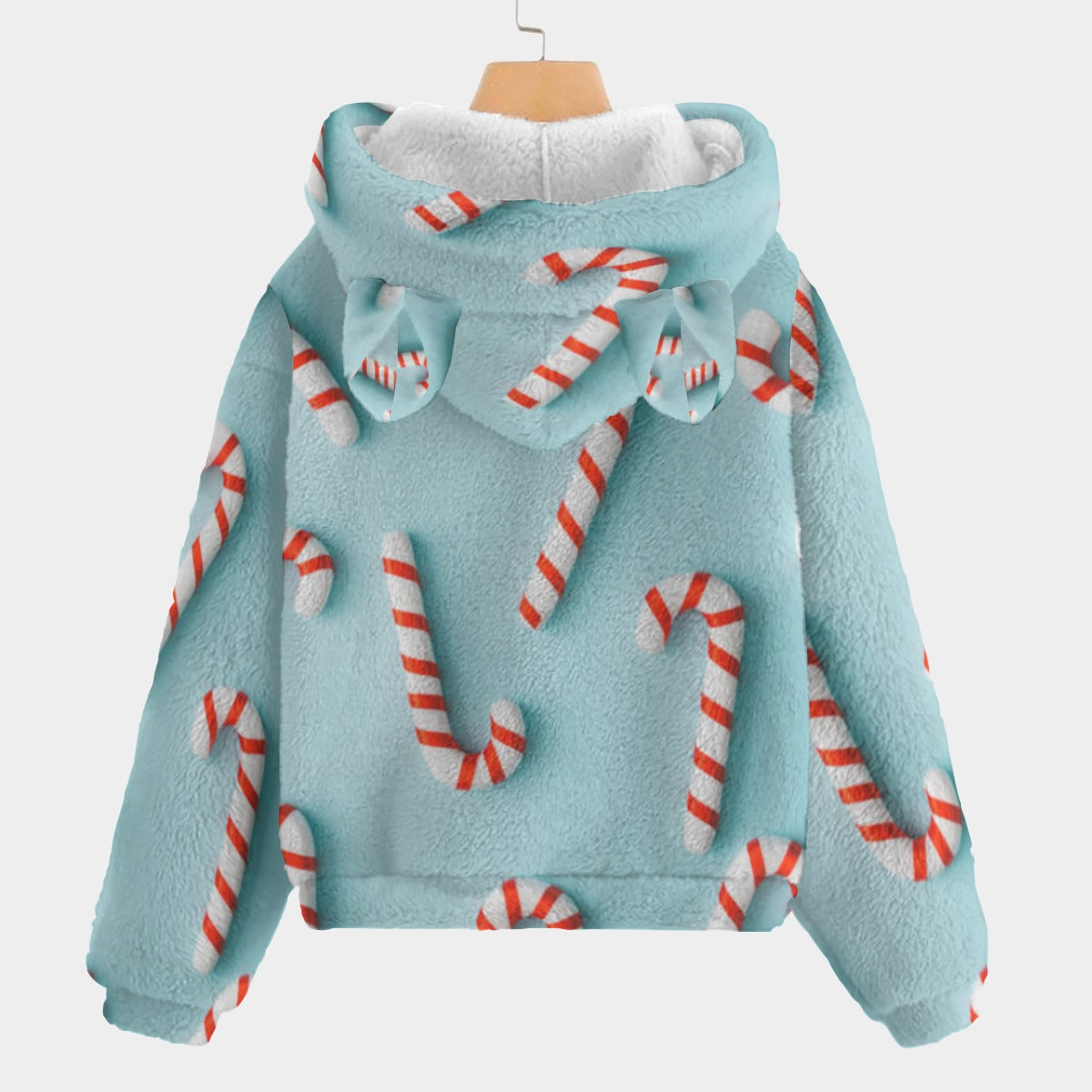 KSC's Exclusive Christmas Labubu Kid’s Borg Fleece Hoodies With Ears