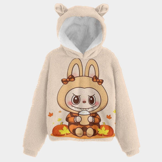 KSC's Limited Edition Fall Edition Labubu Kid’s Borg Fleece Sweatshirt With Ear