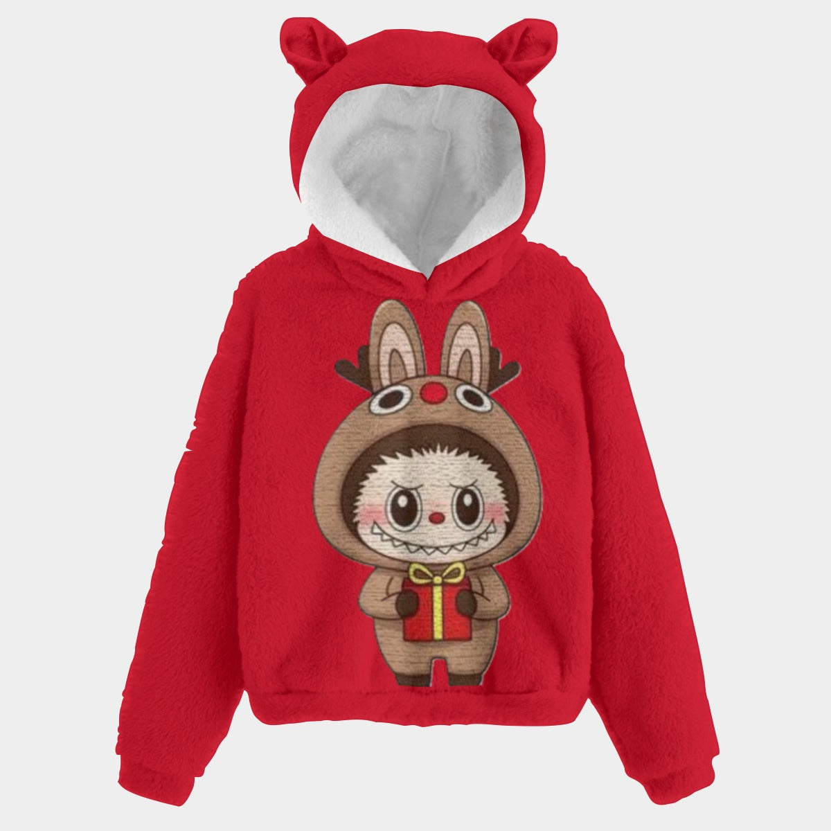 KSC's Exclusive Christmas Kid’s Borg Fleece Sweatshirt With Ears