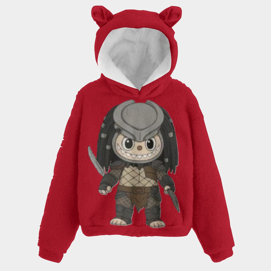 KSC's Halloween Limited Edition Labubu Kid’s Borg Fleece Sweatshirt With Ear
