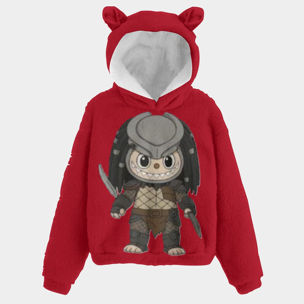 KSC's Halloween Limited Edition Labubu Kid’s Borg Fleece Sweatshirt With Ear