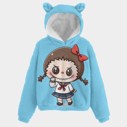 KSC's Limited Edition Labubu Kid’s Borg Fleece Sweatshirt With Ear