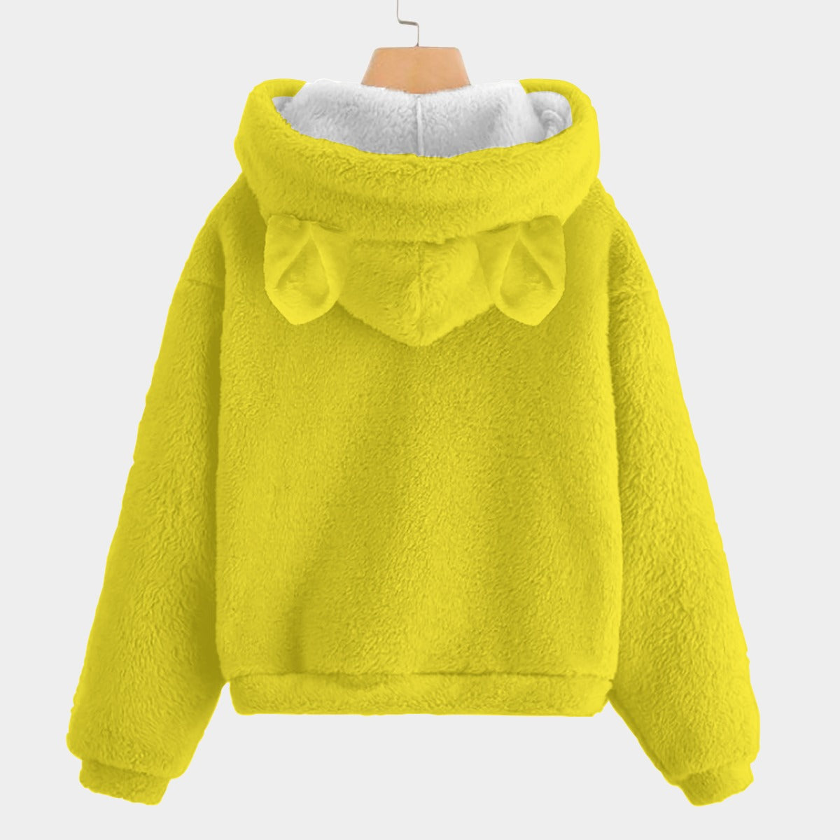 Labubu Minion Kid’s Borg Fleece Hoodie With Ears