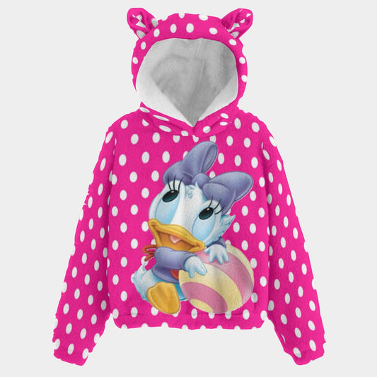 KSC's Limited Edition Baby Daisy Kid’s Borg Fleece Sweatshirt With Ears