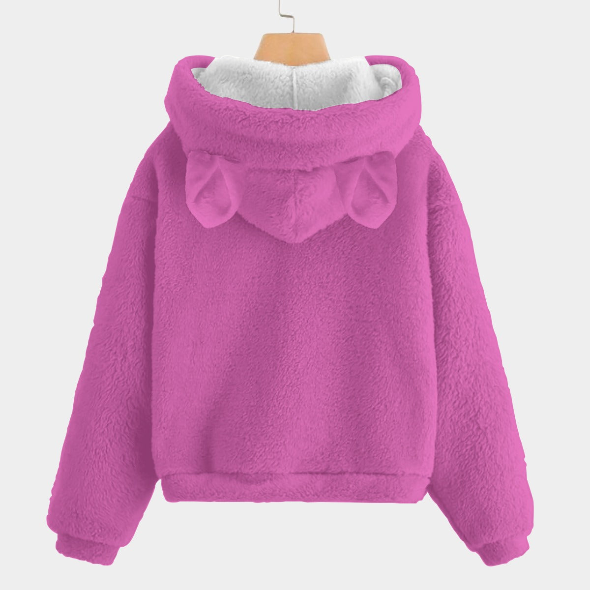 KSC's Exclusive Labubu Too Cute To Care Kid’s Borg Fleece Hoodie With Ears