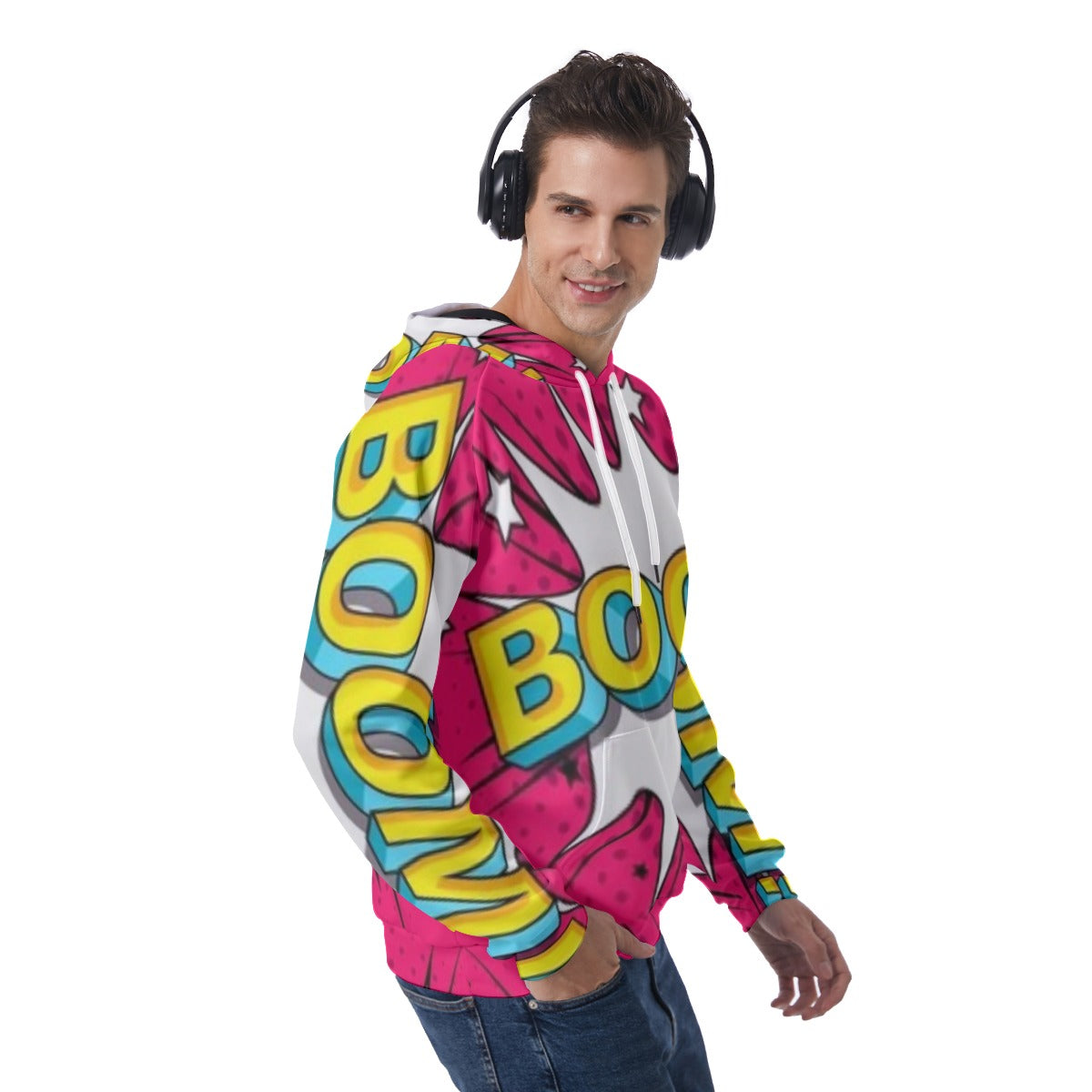KSC's Exclusive Men's "BOOM!" Raglan Pullover Hoodie