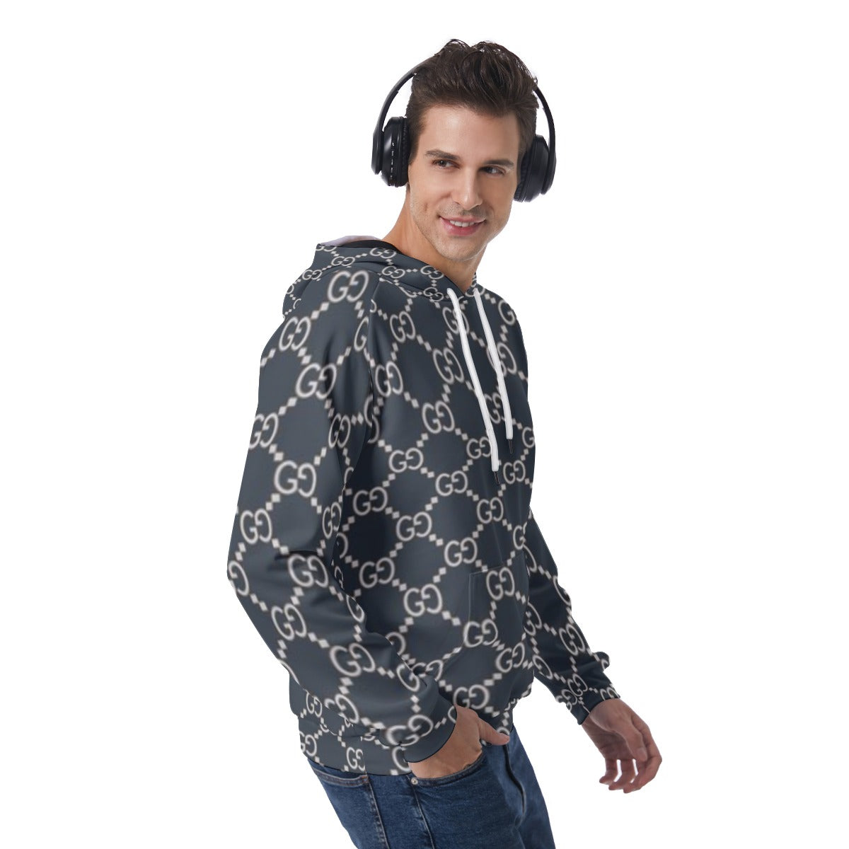 KSC's Exclusive Men's Blue Raglan Pullover Hoodie